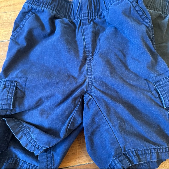 Kids Cargo Shorts Set - Blue, Gray, and Tan 4 - Picture 2 of 4